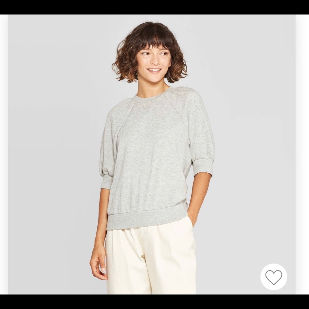 Puff Sleeve Sweatshirt. Small. New!